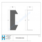 Profil ambutisat zincat U 75x2.0x4000 mm 2